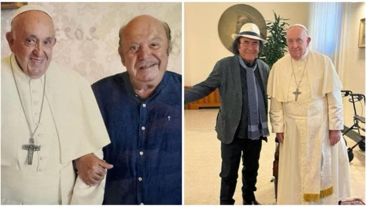 Lino Banfi e Al Bano ricordano Papa Francesco: "Un grande amico, un guerriero. Grazie di tutto" - Bari