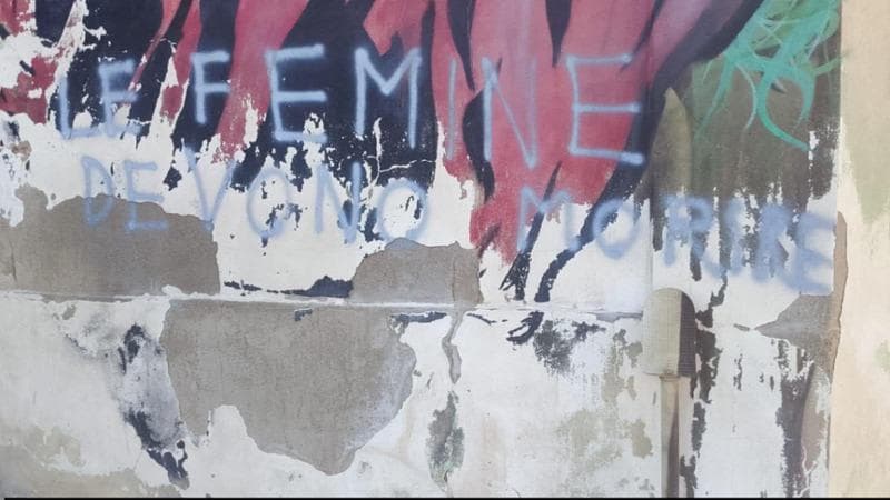 Immagine del post 20748 - Bari “Le femmine devono morire”, in Puglia il paese dei murales deturpato dal messaggio di odio - Bari