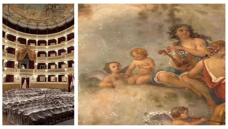 Immagine del post 23077 - Bari Il caldo fa scattare impianto anticendio e il teatro Piccinni si allaga: danni a stucchi e affreschi - Bari