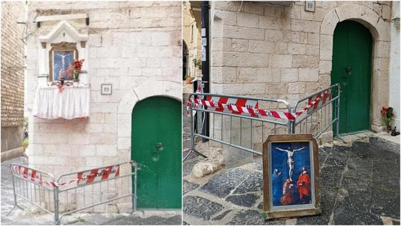 Immagine del post 19647 - Bari Crolla edicola votiva a Bari vecchia: “Uno sfregio annunciato” - Bari