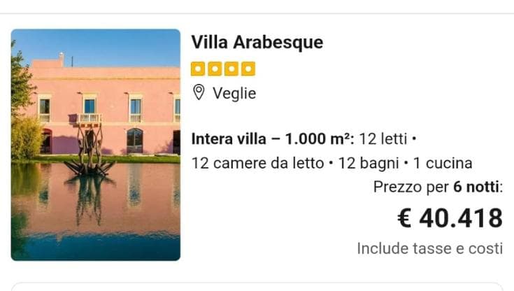 Immagine del post 21931 - Bari Oltre 50mila euro per trascorrere Ferragosto in Puglia, ville da mille e una notte: ecco le più care - Bari