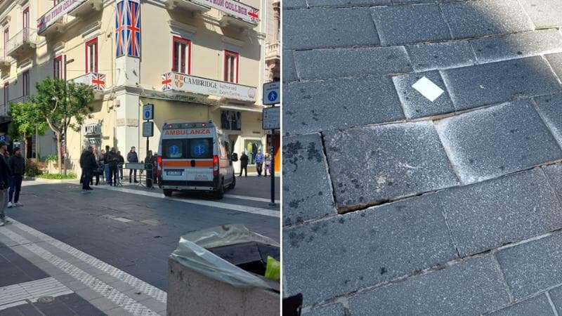 Basole sconnesse, ennesima caduta in via Sparano: donna ferita al volto finisce in ospedale - Bari