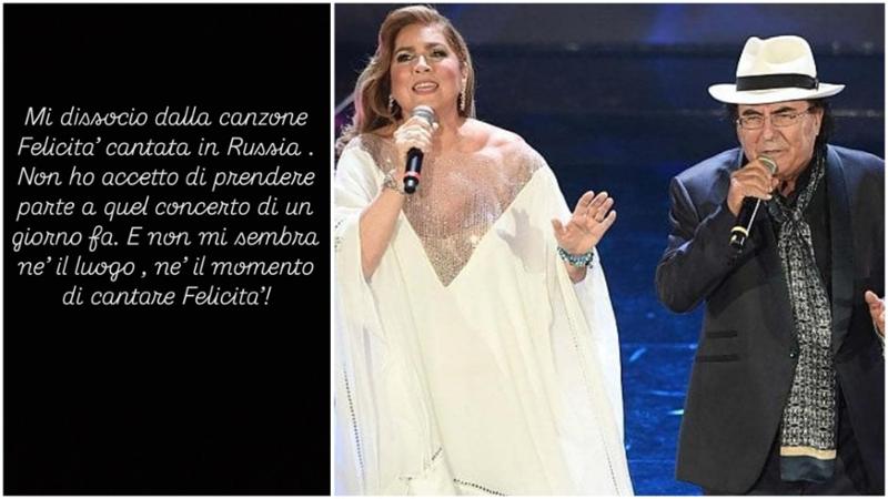 Immagine del post 8809 - Bari Romina contro Al Bano, è dissing per il concerto in Russia: “Non era nè luogo nè tempo per Felicità” - Bari