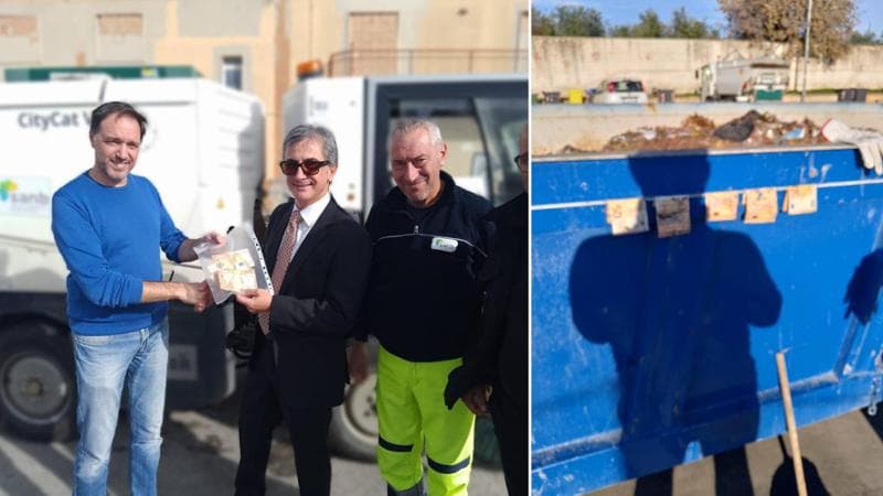 Immagine del post 13019 - Bari Buttano 250 euro per errore, poi il recupero miracoloso dal camion rifiuti. “Storia a lieto fine” - Bari