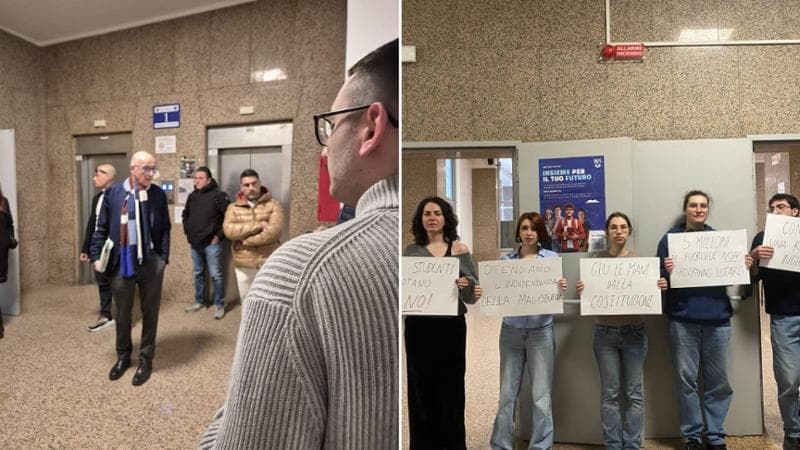 Immagine del post 17563 - Bari Sisto all’Uniba, studenti in presidio: “Il viceministro usa l’università per fare propaganda” - Bari