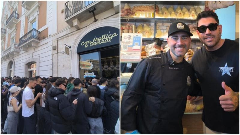 Immagine del post 6410 - Bari In coda dalla mattina per i panini di “Con Mollica o Senza”: in centinaia per l’inaugurazione a Bari - Bari