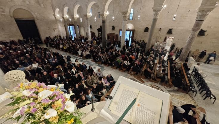 Immagine del post 6430 - Bari La cattedrale di Bari gremita per papa Francesco. “La sua eredità è essere chiesa del dialogo” - Bari