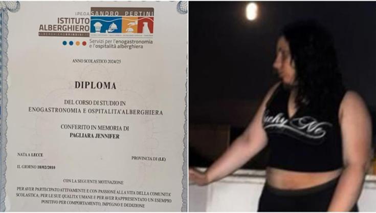 Immagine del post 8870 - Bari Diploma ad honorem a Jennifer Pagliara, morta a 15 anni in ospedale dopo febbre. “Ragazza esemplare” - Bari