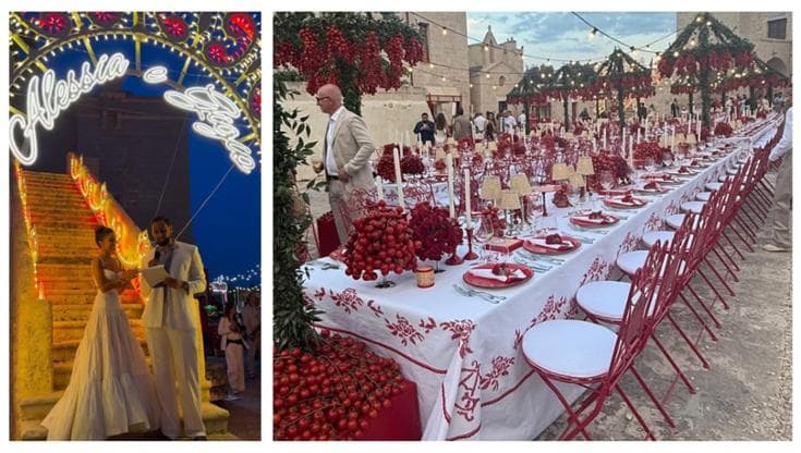 Donnarumma, party in masseria prima delle nozze: pomodori e palloni ovunque, karaoke con Ramazzotti - Bari