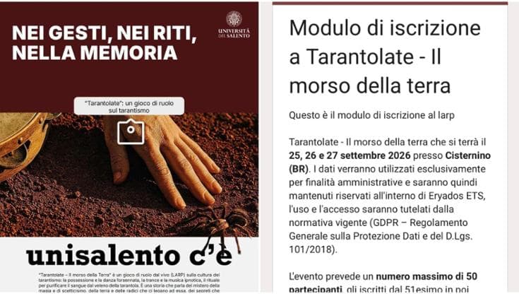 Immagine del post 24187 - Bari UniSalento, bufera sul tarantismo. L’Ateneo: “Copiato da un gioco? È collaborazione scientifica” - Bari