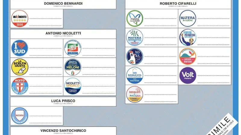 Matera, urne aperte per scegliere il nuovo sindaco: come e quando si vota - Bari