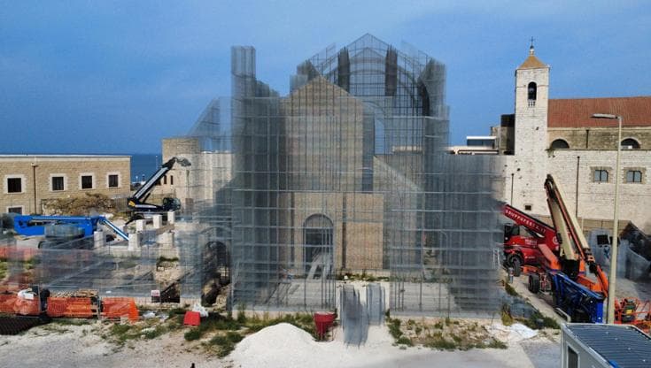 Immagine del post 24237 - Bari L’opera di Tresoldi sarà pronta entro l’anno: nuova vita per il parco archeologico a Bari vecchia - Bari