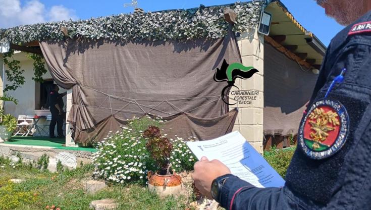 Salento, coprono cantiere abusivo con rete mimetica per sfuggire ai controlli: denunciato titolare - Bari