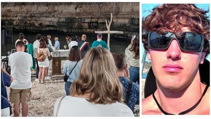 Immagine del post 12074 - Bari Polignano ricorda Francesco Aronica, messa a Lama Monachile dove morì dopo tuffo. La madre: “Grazie” - Bari