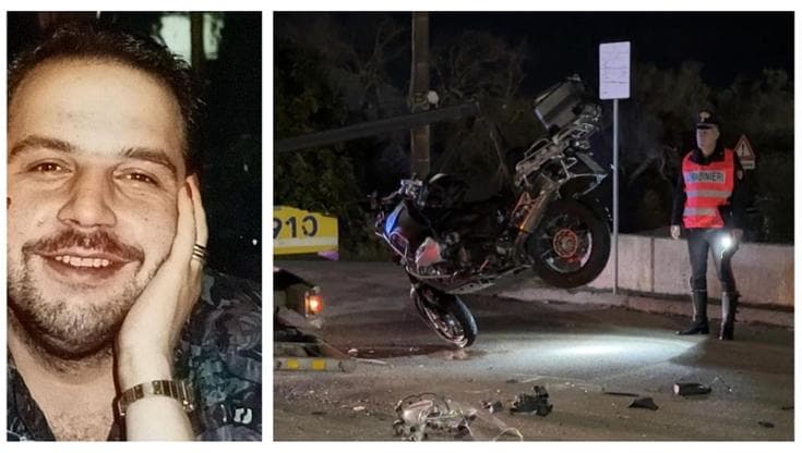 Con la moto contro un’auto: Sergio Bovino muore sul colpo. “Ora lassù puoi abbracciare tua moglie” - Bari