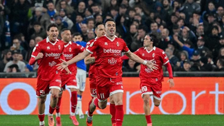 Il Bari si sveglia a Genova: contro la Samp in rete Moncini e poi Bellomo, due magie per la salvezza - Bari