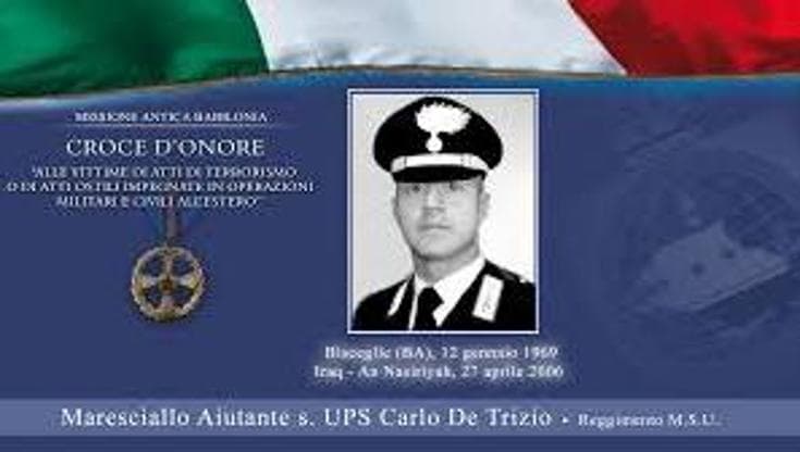 Immagine del post 6500 - Bari Bisceglie ricorda Carlo de Trizio, morto a Nassiriya - Bari