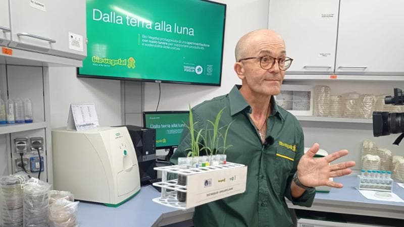 “Nascono germogli dal suolo lunare”: dalla ricerca spaziale una nuova speranza contro la siccità - Bari