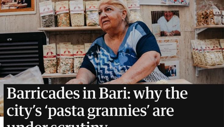 Dai vicoli di Bari vecchia al web: la guerra delle orecchiette finisce sul “Guardian” - Bari