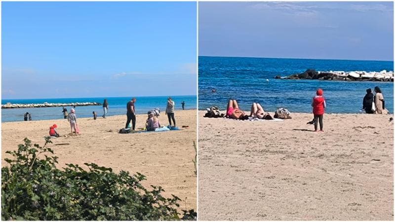 Immagine del post 4855 - Bari A Bari dalla grandine al costume da bagno: i turisti approfittano del sole, ma poi arriva la pioggia - Bari