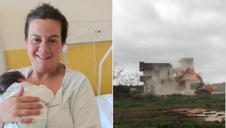 Diventa mamma nell’ospedale dove sorgeva la sua casa: andammo via in lacrime, ora piango di gioia - Bari