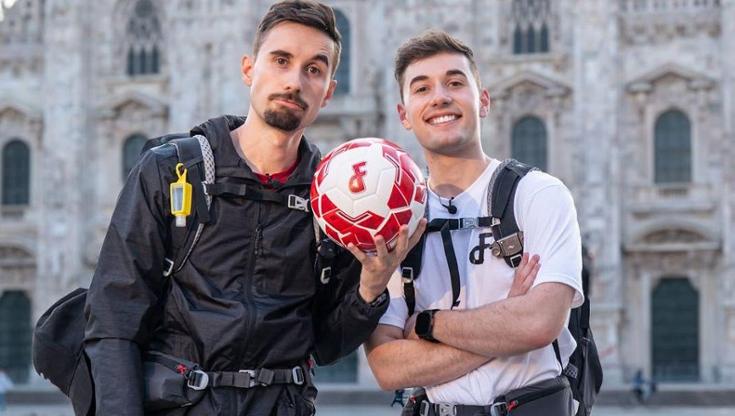 Immagine del post 10140 - Bari Da Milano a Bari calciando un pallone: la sfida di due fratelli. “All’arrivo focacce per tutti” - Bari