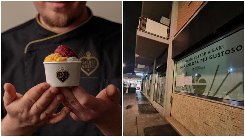 Immagine del post 4930 - Bari A Bari sbarca la gelateria gourmet Sacro Gusto: nell’ex Bar degli Amici i gusti geniali di Detvaj - Bari