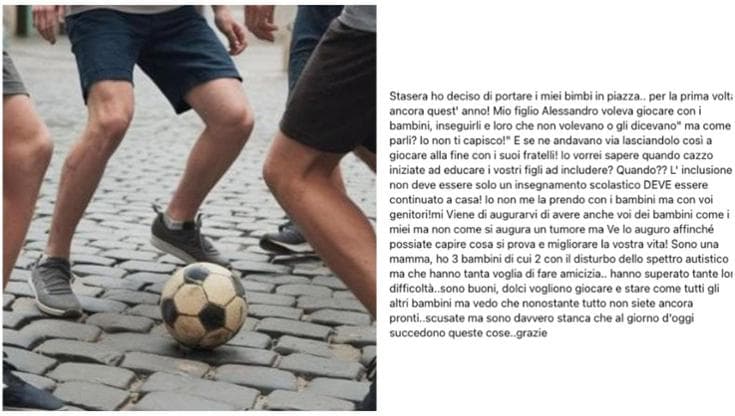 Immagine del post 22200 - Bari “Mio figlio escluso dagli altri bambini perché autistico, la colpa non è loro ma dei genitori” - Bari