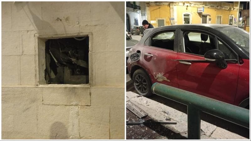 Immagine del post 16591 - Bari Fanno saltare un bancomat in centro a Giovinazzo, danneggiata anche un’auto parcheggiata - Bari