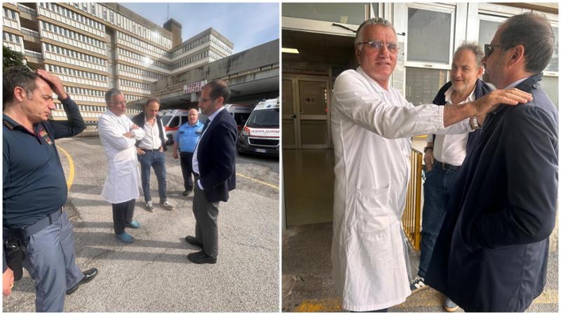 Immagine del post 7881 - Bari Ponte 2 giugno, Gemmato e Melchiorre visitano il San Paolo: “Grazie per il vostro lavoro” - Bari
