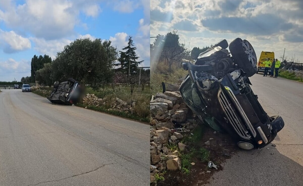Immagine del post 3134 - Bari Auto finisce fuori strada e si ribalta: tre feriti nel Barese - Bari