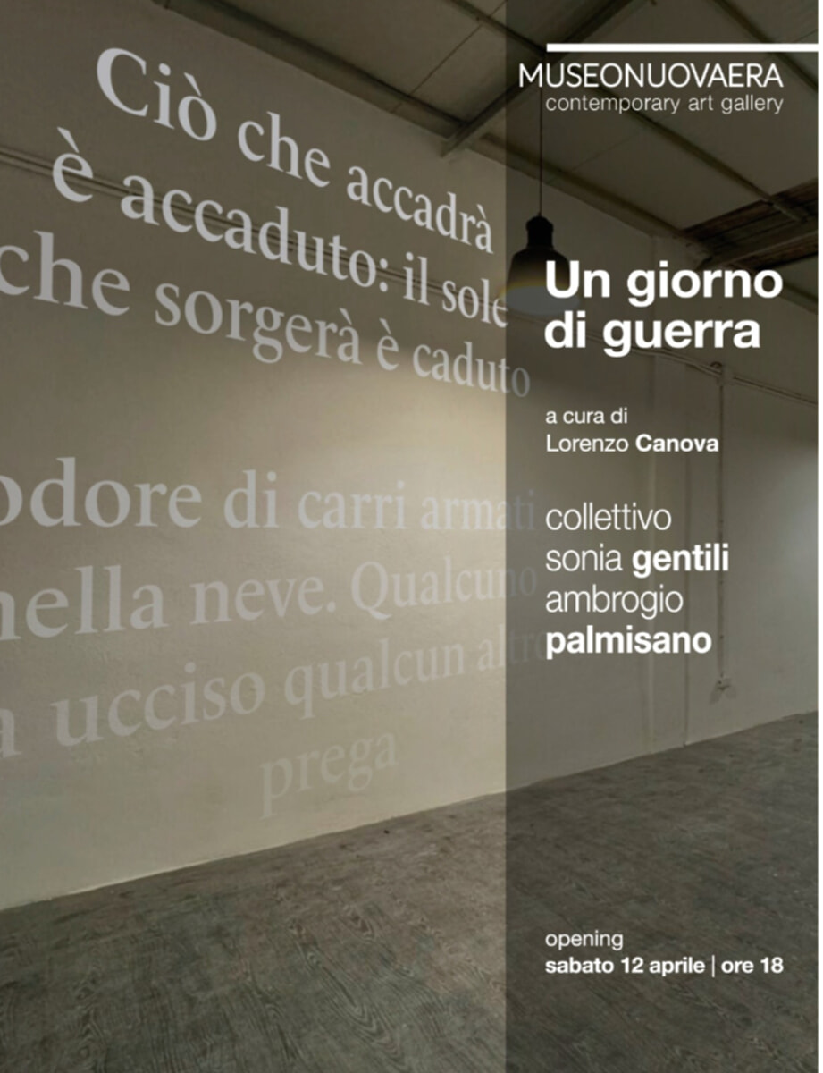 Immagine del post 5132 - Bari Un giorno di guerra: istallazione-poesia visiva collettivo di Gentili e Palmisano - Bari