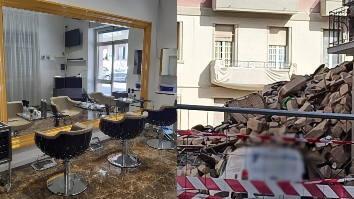 Immagine del post 3421 - Bari Il salone da parrucchiere distrutto dal crollo di via De Amicis, la storia di Sergio: "Senza lavoro, difficile ripartire" - Bari