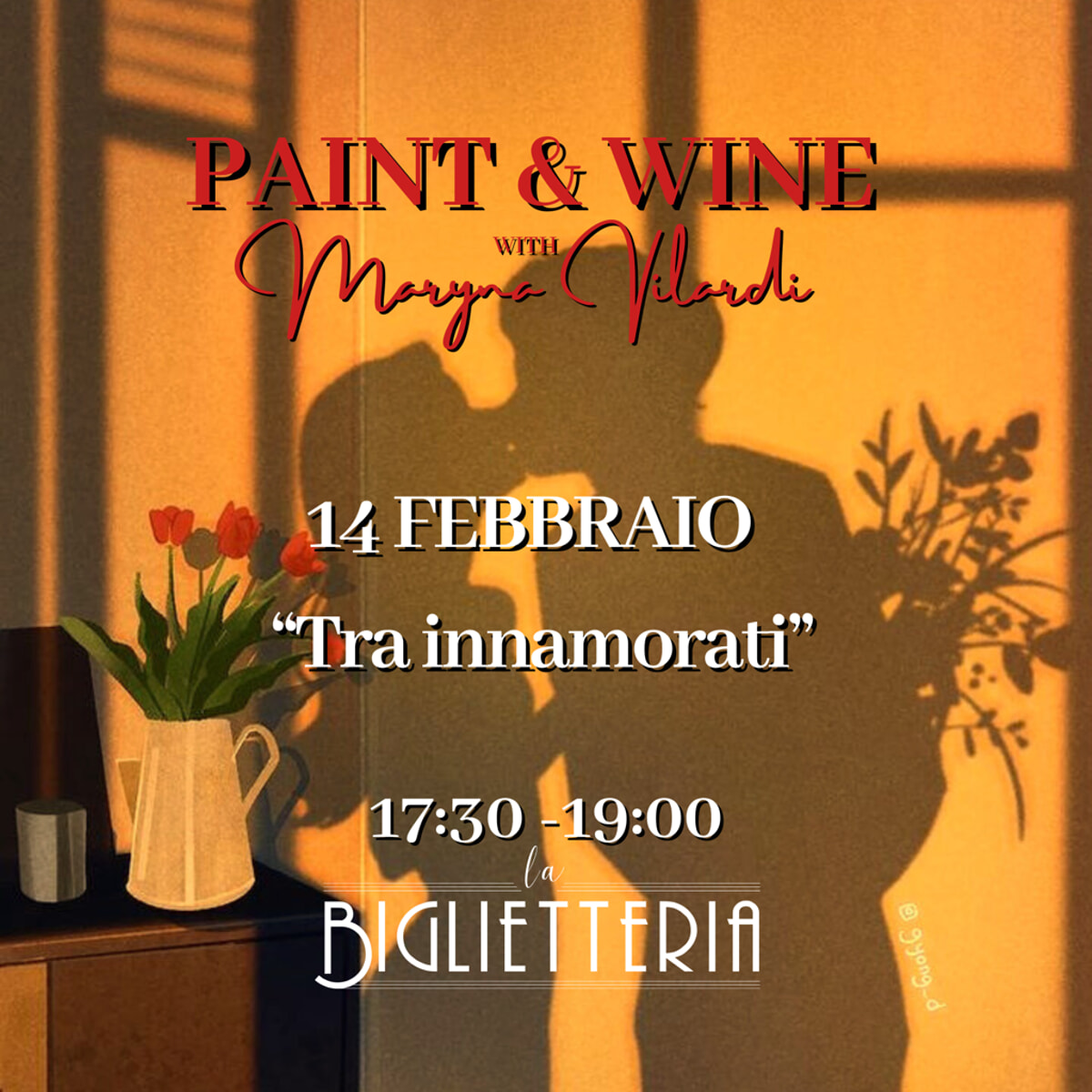 Immagine del post 1622 - Bari Serata di pittura e vino "Paint & wine with Maryna Vilardi" - Bari