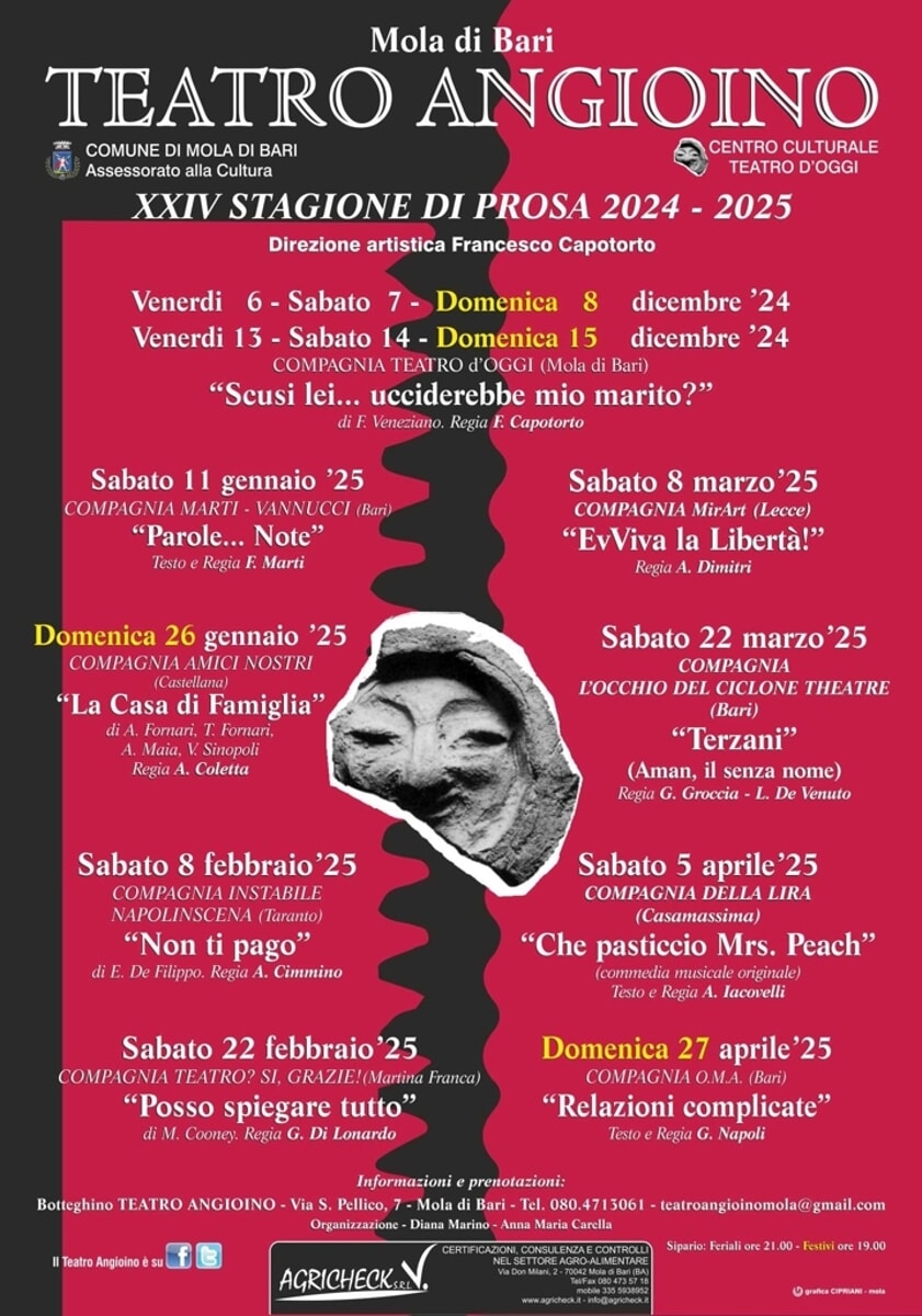 Immagine del post 5819 - Bari "Relazioni complicate", commedia brillante della compagnia Oma Officina metropolitana delle Arti - Bari