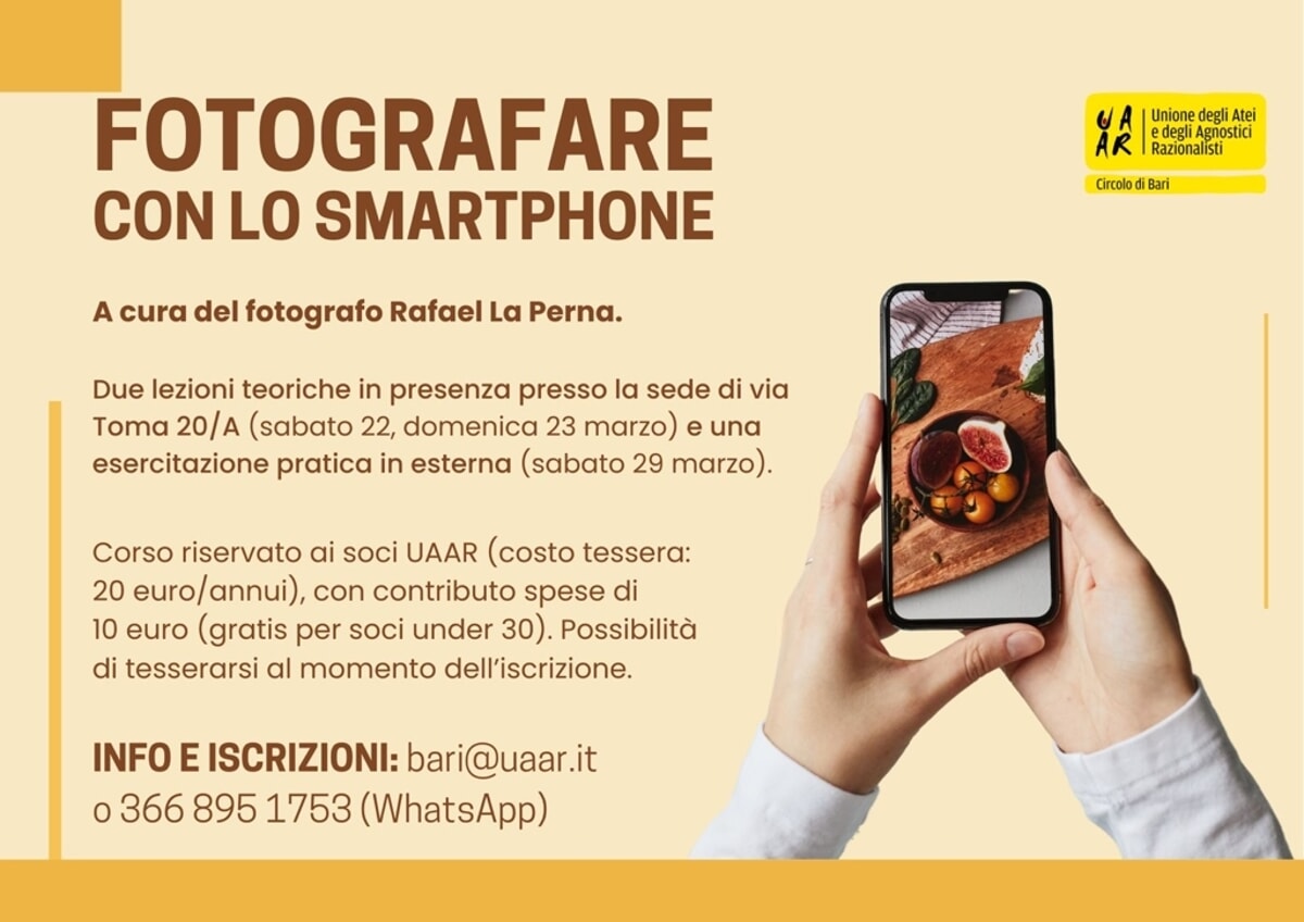 Fotografare con lo smartphone - Bari