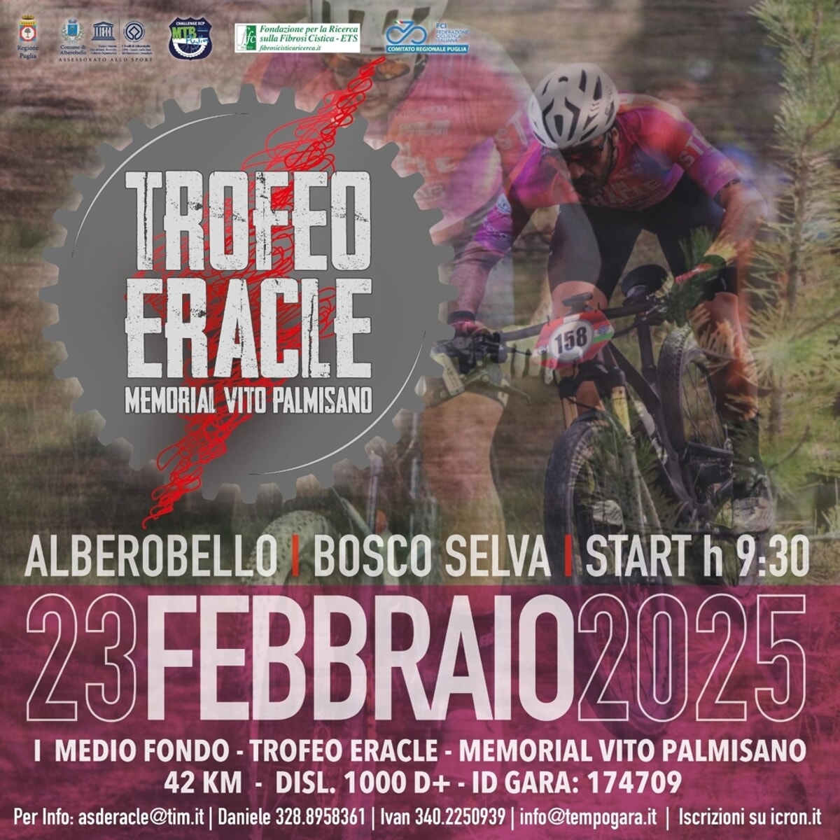 XXI edizione del trofeo Eracle, memorial Vito Palmisano nel bosco Selva ad Alberobello - Bari