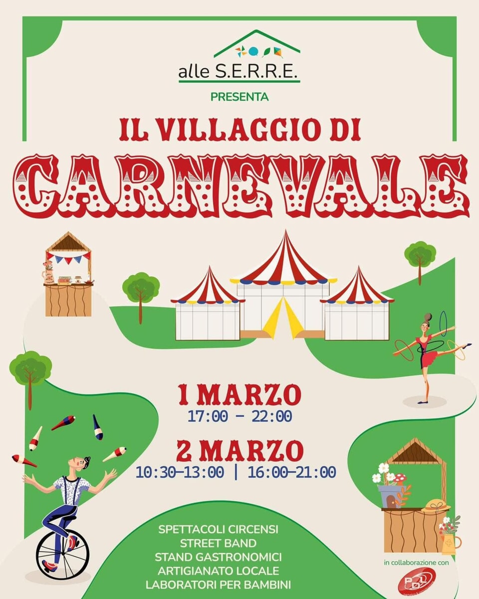 Immagine del post 2200 - Bari Villaggio di Carnevale a Terlizzi con gastronomia, spettacoli e laboratori per bambini - Bari