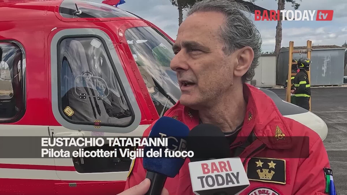 Immagine del post 4130 - Bari Ecco 'Drago', il nuovo elicottero dei Vigili del fuoco di Bari: "Più veloce e con rilevamento termico per il recupero" - Bari