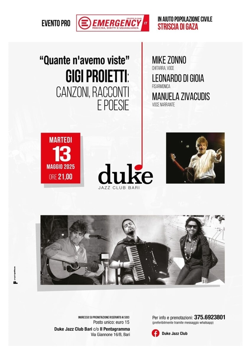 Immagine del post 6103 - Bari "Quante n'avemo viste" Gigi Proietti canzoni, racconti e poesie - Bari