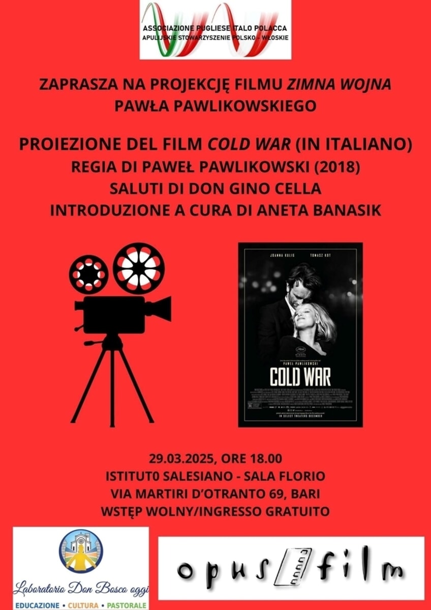 Immagine del post 4333 - Bari Proiezione del film „cold war”(in italiano) - Bari