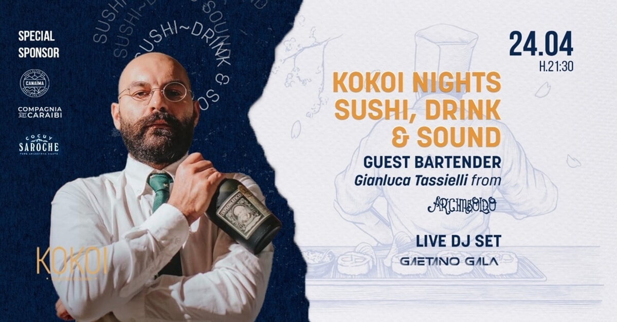 Immagine del post 6258 - Bari Sushi, drink & sound - guest bartender: Gianluca Tassielli - Bari