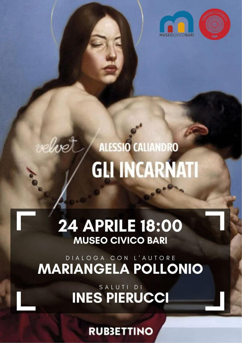 Immagine del post 6282 - Bari Presentazione del romanzo “Gli incarnati” di Alessio Caliandro al Museo Civico di Bari - Bari