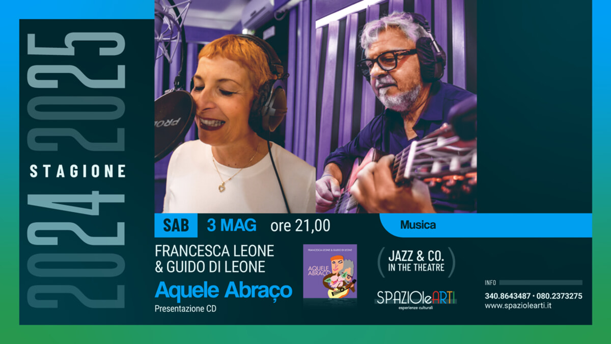 Francesca Leone e Guido di Leone in "Aquele abraço" - Bari
