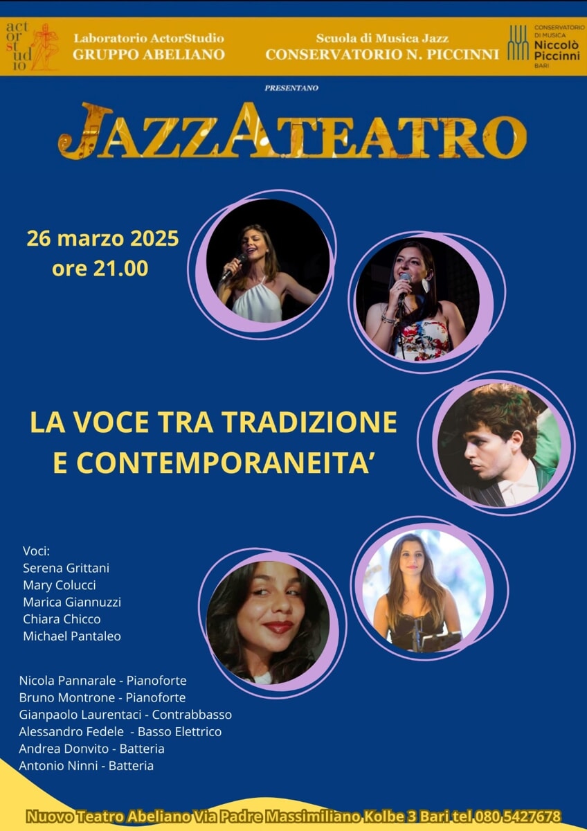 Immagine del post 4506 - Bari La voce tra tradizione e contemporaneità all'Abeliano - Bari