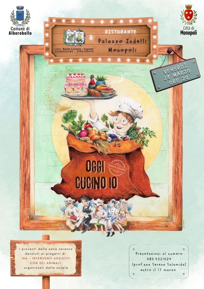 Immagine del post 4635 - Bari Oggi cucino io presso palazzo Indelli a Monopoli - Bari
