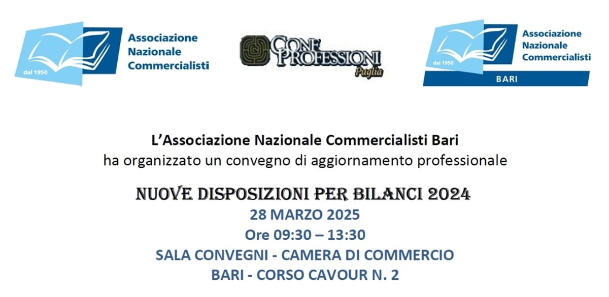 Immagine del post 4785 - Bari Bari ospita il convegno dell’associazione nazionale commercialisti - Bari