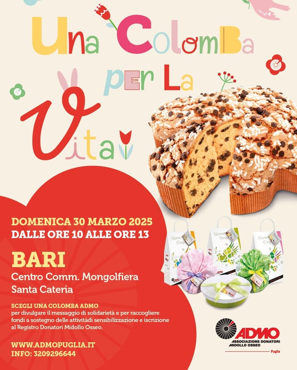 Immagine del post 4748 - Bari Admo Puglia: “Una Colomba per la vita” in piazza a Bari - Bari