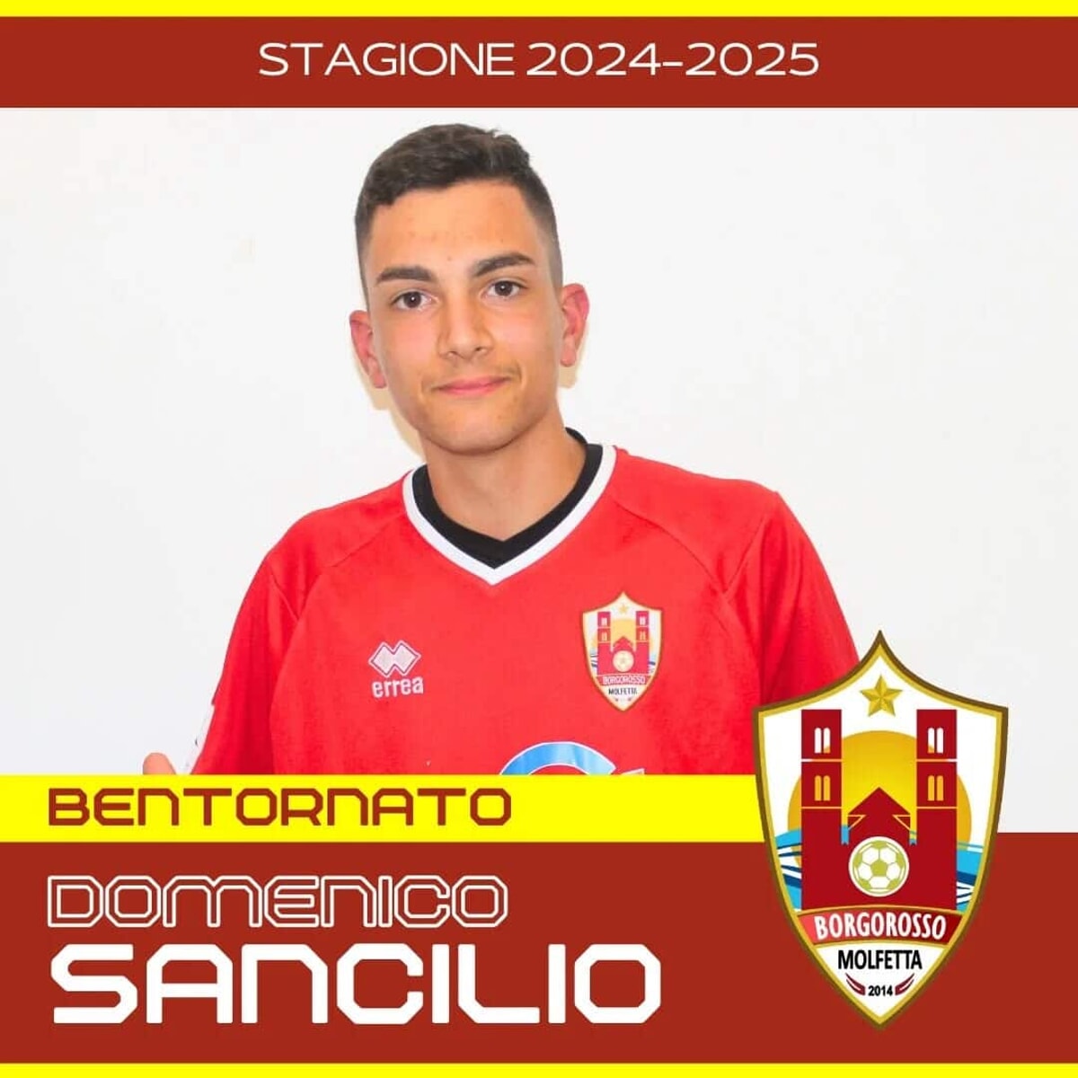 Borgorosso Molfetta, c'è il ritorno del portiere Domenico Sancilio - Bari