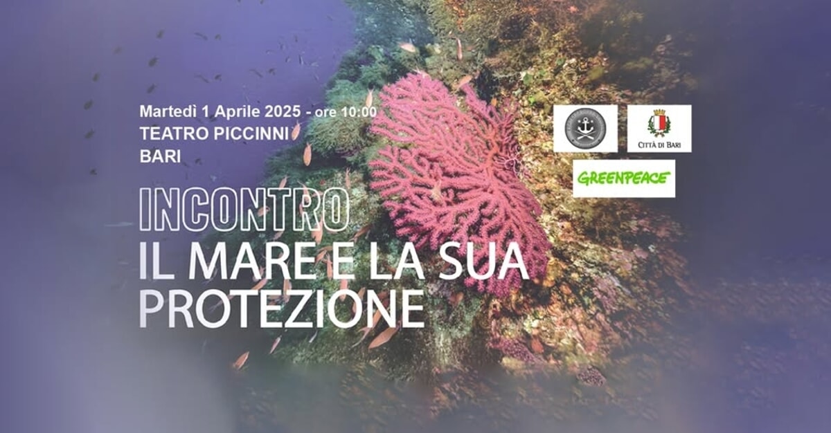 Immagine del post 4886 - Bari Il mare e la sua protezione. incontro pubblico Greenpeace a Bari - Bari